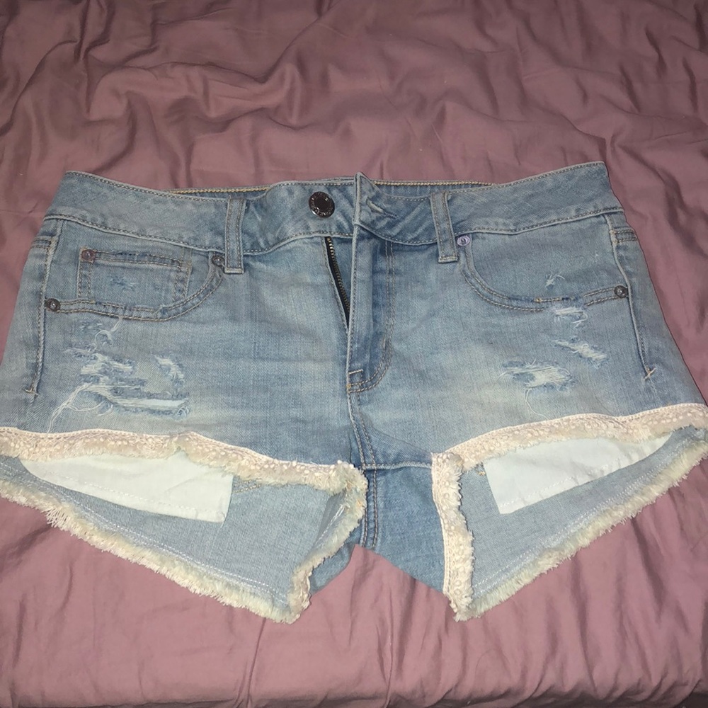 Fringe Jean shorts